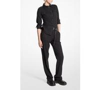 Michael Kors Wool Fitted Army Shirt Charcoalhthr Taille: S | Chemises à boutons Outlet | Femme | Vert