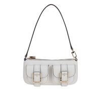 Michael Kors - Zoe Petite Pochette en Cuir Galet - Femme - Sacs - Blanc - Taille: ONE Size