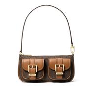 Michael Kors - Zoey Pochette Marron Pochette zippée - Femme - Sacs - Brun - Taille: ONE Size