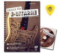 Michael Long Guitare électrique avec CD, téléchargement gratuit et médiator d'origine Dunlop Plek avec les plus grands embouts de guitare