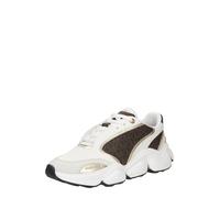 MICHAEL Michael Kors Baskets basses 'RENNY' chocolat / brun foncé / or / blanc, Taille 38,5