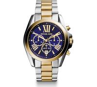 MICHAEL Michael Kors Montre à affichage analogique 'Bradshaw' bleu / or / argent, Taille One Size
