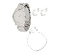 MICHAEL Michael Kors Parure de bijoux 'SLIM RUNWAY' argent / blanc, Taille One Size