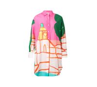 MICHAEL Michael Kors Robe-chemise 'ST TROPEZ' vert foncé / homard / rose clair / blanc cassé, Taille 38