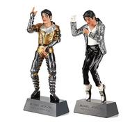 Michael MJ Figurine Jackson en PVC 22,3 cm - Figurine décorative à collectionner - Cadeau souvenir pour les fans (A+B)