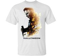 Michael Myers T-Shirt Michael Myers Halloween Tee Shirt Short Sleeve Manches Courtes(Medium)