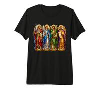Michael Raphael Gabriel Uriel Cathédrale Icônes mosaïque Art T-Shirt Haut de Gamme