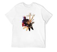 Michael Schenker Guitarist Temple of Rock T-Shirt Black Short Sleeve 100% Cotton Casual Top Tees White XL
