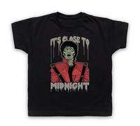 Michael Thriller Unofficial Jackson Zombie MJ Pop King Kids Childs T-Shirt Black S
