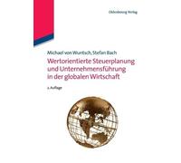 Michael Von Wun Wertorientierte Steuerplanung Und Unternehmensführung in (Poche)