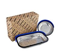 MichaelPro MP009014 Lot de 2 porte-outils magnétiques pour vis, boulons et écrous, avec capot rétractable breveté et motif vague, meilleur plateau pour mécanicien