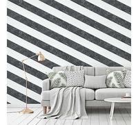 Michalsky Living 379921 Change is good Papier peint intissé moderne Motif marbre Noir/blanc/argenté brillant