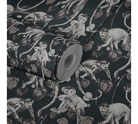 Livingwalls Papier peint non tissé Jungle Change is Good 10,05 m x 0,53 m Noir/gris