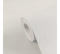 MICHALSKY Papier Peint En Tissu Unicolore - Crème, Blanc