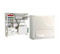 MICHAUD - Coffret de Communication Grade 1 équipé d'une DTIo + DTI + 4 Prises RJ45 + repartiteur TV coaxial 250x250x118mm Delta Initial