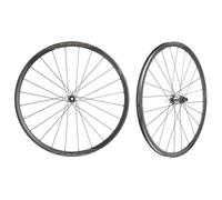 Miche Graff Xl Cl Disc Tubeless Gravel Wheel Set Argenté 12 x 100 / 12 x 142 mm / Shimano/Sram HG Black