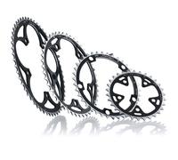 Miche Supertype Exterior 5b Shimano 130 Bcd Chainring Noir 50t Black / Silver