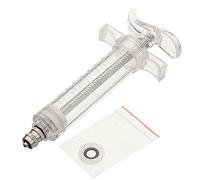 Michear Seringues en acier plastique, 20/30/50/100 ml, seringue vétérinaire réutilisable, outils de seringue de mesure de liquide pour remplir les liquides de mesure, l'alimentation des animaux