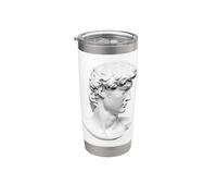 Michel-Ange David Statue Tête Sculpture 1501-1504 Gobelet isotherme en acier inoxydable double paroi