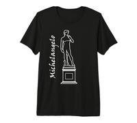 Michel-Ange Florence Renaissance Chef-d'œuvre médiéval T-Shirt Haut de Gamme