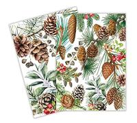 Michel Design Works Lot de 2 torchons de cuisine en épicéa blanc