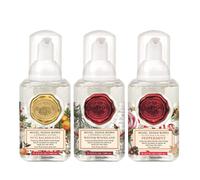 Michel Design Works Lot de 3 mini savons en mousse pour les mains - 140 ml - Forêt d'hiver - Casse-noisette - Menthe poivrée