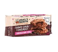 Michel et Augustin - Cookies Cœur Fondant au Chocolat Noir et Pépites de chocolat - Cookies au Cœur Fondant - 180g Lot de 3