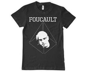 Michel Foucault Men's T-Shirt Graphic Printed Black Tee XL