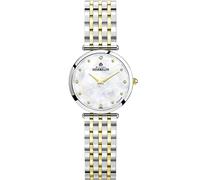 Montre Michel Herbelin Epsilon quartz cadran nacre index diamants bracelet acier bicolore 28 mm Femme