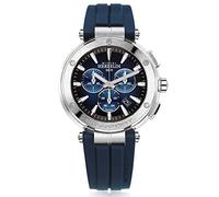 Michel Herbelin Newport 100m Homme 37688/35CB Boite Acier 43mm Bracelet Silicone Boucle Déployante