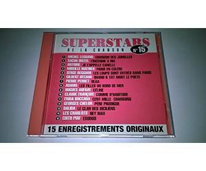 MICHEL LEGRAND-SACHA DISTEL-ANTOINE-MIREILLE MATHIEU-SERGE REGGIANI-GILBERT BECAUD-PIERRE PERRET-ADAMO-HUGUES AUFRAY-FRIDA BOCCARA-GEORGES CHELON-LES CHARLOTS-EDITH PIAF ETC - SUPERSTARS DE LA CHANSON - VOL 15