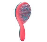 Michel Mercier The Girlie Detangle Brush - Painless Detangling Brush - Easy Grip Hair Brush Design - Thick and Curly Hair - Turquoise-Pink - 1 pc