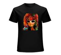 Michel Polnareff Mens Unisex T-Shirt Graphic Print Top Black Tee XXL