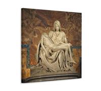 Michelangelo Buonarroti - Impression d'art mural - Basilique Saint-Pierre - Décoration murale à suspendre - Cadre cadeau - 60 x 60 cm
