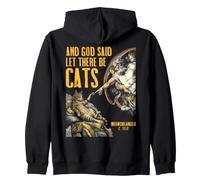 Michelangelo Création de Chats drôle Classique Dieu Amoureux des Chats Sweat à Capuche