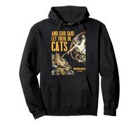 Michelangelo Création de Chats drôle Classique Dieu Amoureux des Chats Sweat à Capuche