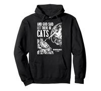 Michelangelo Création de Chats drôle Classique Dieu Amoureux des Chats Sweat à Capuche