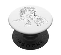 Michelangelo PAPL059 Tableau de Contour du Premier Homme Art Moderne PopSockets PopGrip Adhésif