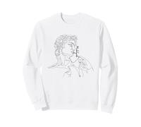 Michelangelo PAPL059 Tableau de Contour du Premier Homme Art Moderne Sweatshirt