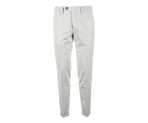 Michele Carbone - Pantalon en mélange de coton stretch - Homme - Pantalons - Blanc - Taille: W33