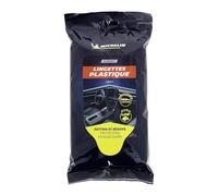 MICHELIN 008897 28 Lingettes Nettoyantes Plastiques Mats Voiture, Nettoie, Rénove et Protège, Tableaux de bord, Garnitures, Pare-chocs, 100% Viscose