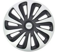 Michelin 009121 Set de 4 Enjoliveurs pour Jantes 14"" Pouces - NVS 3D Black Noir et Gris - Effet Carbone - Résistants aux Chocs e8