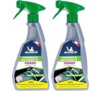 MICHELIN 009168 Nettoyant Détachant Tissus, Moquettes et Sièges, Formule Naturelle, 500 ML (Lot de 2)
