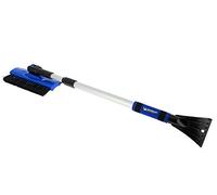 MICHELIN 009493 Balai à Neige Télescopique avec Brosse 25cm et Gratte-Givre Lame Polycarbonate 10cm + Griffes - Tête pivotante, Manche Mousse, pour SUV, 4x4, Utilitaires et Voitures Hiver