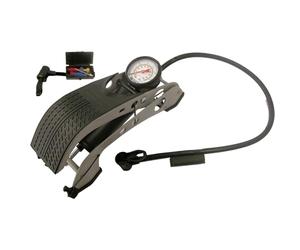 MICHELIN 009501 Pompe à Pied avec Manomètre Analogique - 7 Bars, Flexible 80 cm - Gonfleur Haute Pression pour Vélo, Moto, Auto, Camping-Car, Utilitaires, SUV, 4x4 - Robuste, Précise