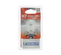 MICHELIN 1 Ampoule H7 POWER+80% 55W, Lampe automobile pour feux de route, de croisement et antibrouillard, Haute Luminosité