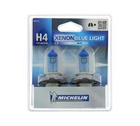 MICHELIN 2 Ampoules H4 BLUE LIGHT 60/55W, Lampes automobiles pour feux de route et feux de croisement, Lumière du jour