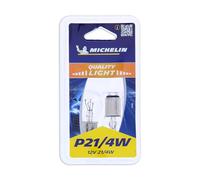 MICHELIN 2 Ampoules pour veilleuse et feu stop Poirettes P21/4W