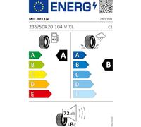MICHELIN - 235/50VR20 TL PS4 SUV XL, EU104V