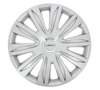Michelin Enjoliveurs 009110 – Set de 4 15" NVS 42 Chrome Effet Aluminium Compatibles Jantes Acier